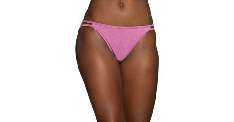 Vanity Fair Cotton Illumination String Bikini Underwear In