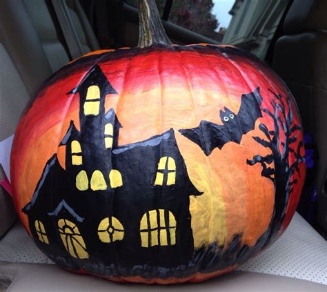 Scary Pumpkin Painting Ideas Easy Decoomo