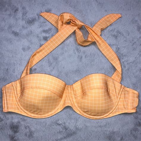 Charlie By Matthew Zink Swim Nwot Charlie By Matthew Zink Orange Bikini Top Poshmark