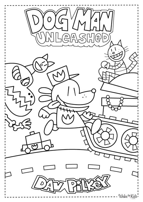 Dog Man Coloring Pages (Free Printable PDFs) | WakeTheKids