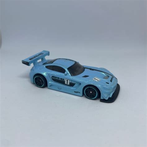 Toys Hot Wheels Mercedes Amg Gt3 Pearlescent Blue 217 Mattel Fjv46 Poshmark