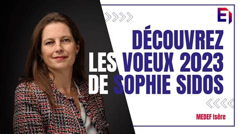 V Ux Sophie Sidos Pr Sidente Du Medef Is Re Youtube