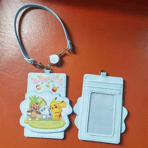 Japan Pokémon Card Holder Cute Simple Card Holder PU Leather Bus Card