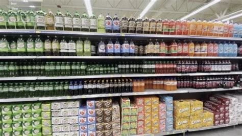 Grocery store soda aisle pan Walmart gro... | Stock Video | Pond5