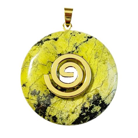 Pendentif Serpentine Pi Chinois Ou Donut Mm France Min Raux