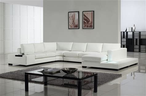 Modern White Leather Sectional Sofa – redboth.com