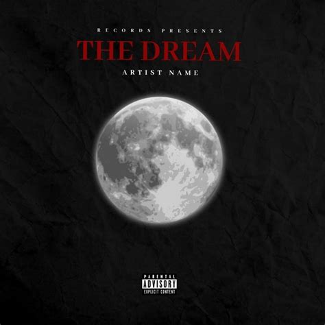 The Dream Moon album cover template | Album cover design, Music album design, Album covers