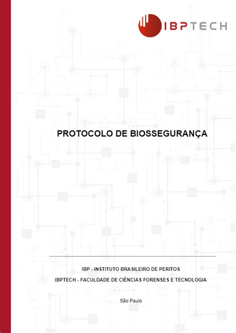 Biosegurança FACULDADE IBPTECH