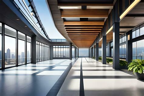 modern office building with large windows and a large floor to ceiling