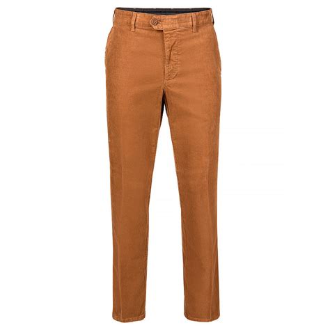 Bruhl 130330 810 Montana Gold Corduroy Chino Trousers Baks Menswear