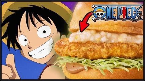 One Piece X Mcdonalds Japan S Yuzu Chicken Tatsuta Burger Fast Food