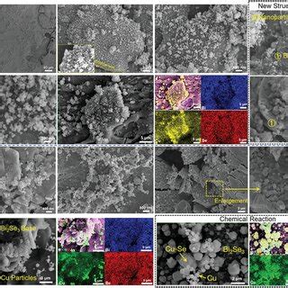 Sem Images And Eds Results Of The Bi Se Bulksample After Treatment