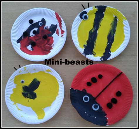 Paper Plate Minibeasts Ladybirds Bees And Snails Paper Plate