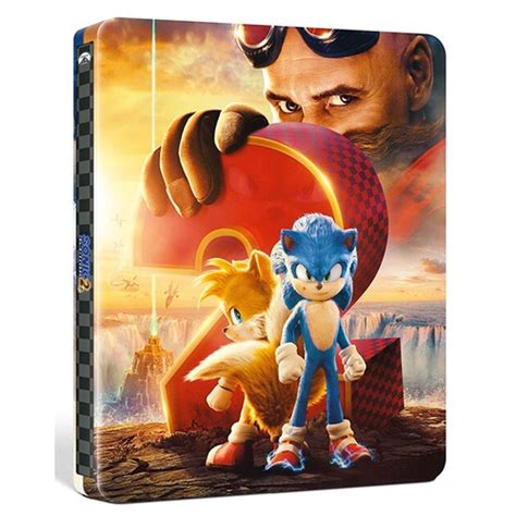 Sonic 2 O Filme 4K UHD BLU RAY Steelbook Edição Coreana Sonic