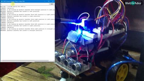 Arduino Battle Bot Missile Launcher Turning With Serial Command Youtube