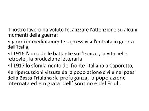 Ppt Il Nostro Lavoro Ha Voluto Focalizzare Lattenzione Su Alcuni