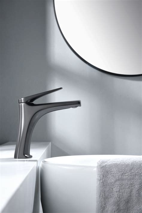 Monomando Lavabo Black Gun Metal Serie Delos Imex Products