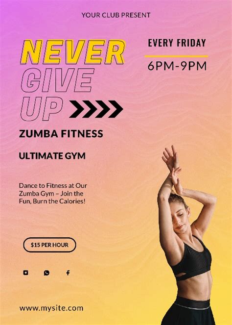 Free Zumba Flyer Maker | LightX