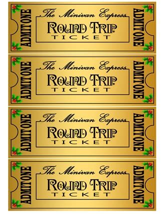 Printable Golden Ticket For Polar Express