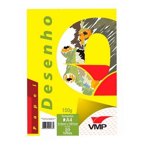 Bloco Para Desenho Branco A Folhas G Vmp Papel Mais Cia