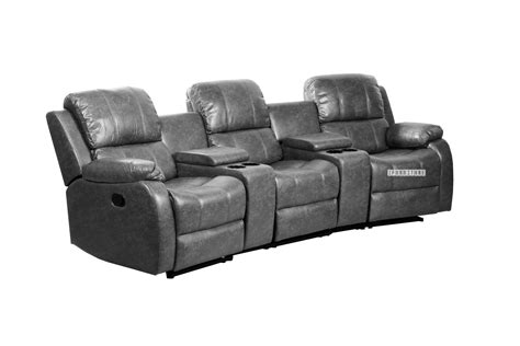 EASTON Home Theatre Reclining Sofa with 2 Cup Holders and Storage