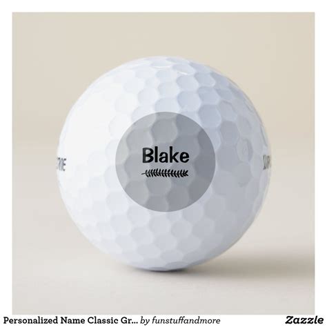 Personalized Name Classic Gray Golf Balls | Golf ball, Golf, Golf ball gift