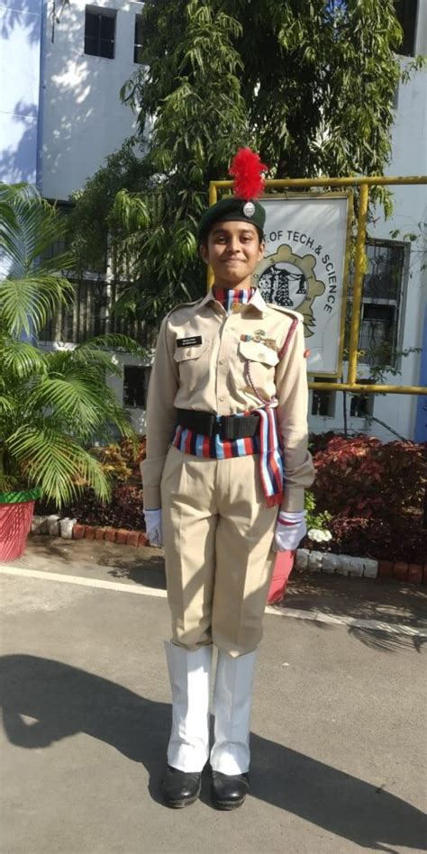 Photo in NCC Uniform after Republic Day parade at SGSITS Indore – India NCC