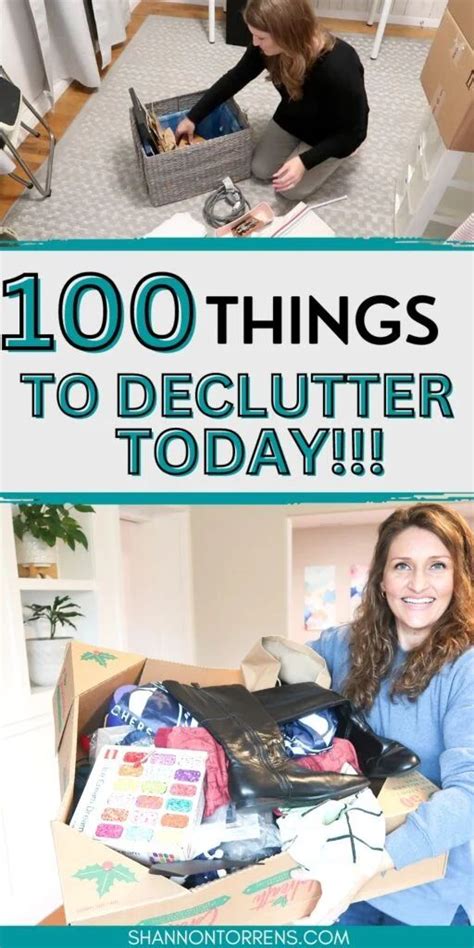 100 Things To Declutter Today Declutter Organize Declutter