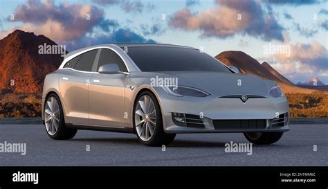 Tesla Model S 85 Performance in Shooting Brake body Stock Photo - Alamy