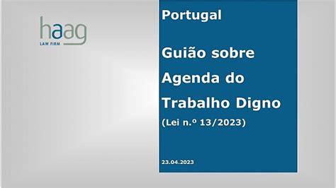 Gui O Sobre A Agenda Para O Trabalho Digno Not Cias Haag