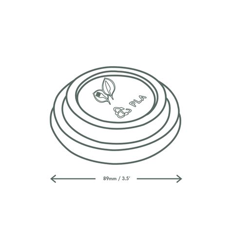 Series CPLA Hot Cup Lid Vitaveg Eco Packaging