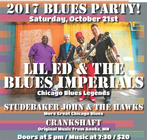 blues party saturday october st silver dome ballroom