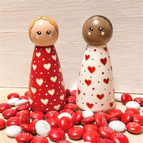 Valentine Peg Doll Etsy