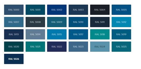 Ral Colour Chart Fisher Motor Factors