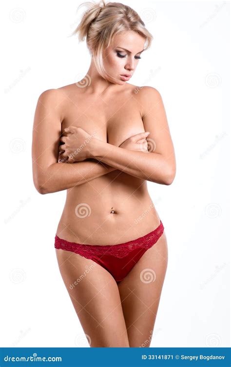 Beautiful Nude Blonde Woman Stock Image Image Of Adult Busty 33141871