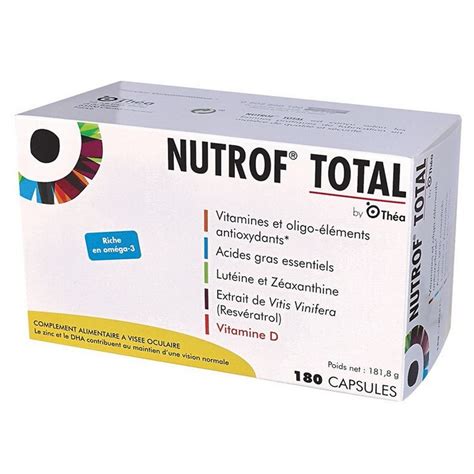 Nutrof Total Maintien D Une Vision Normale Capsules Mois