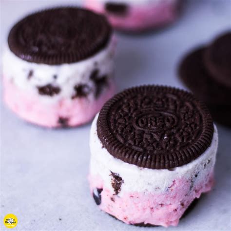 How To Make Oreo Ice-cream Sandwich Recipe - Mints Recipes