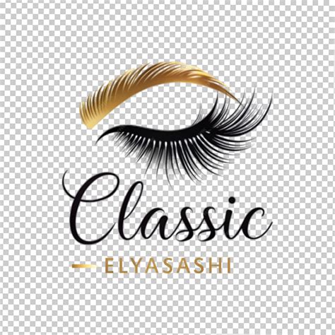 classis eyelash logo premium ai generated psd