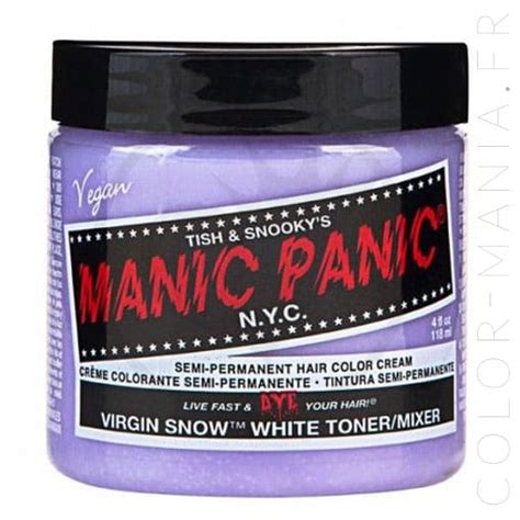 Coloration Cheveux Toner Blanc Virgin Snow Manic Panic Color Mania