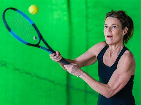 Todays Savannah Guthrie Works Out At Olympics Before Roger Federer Match