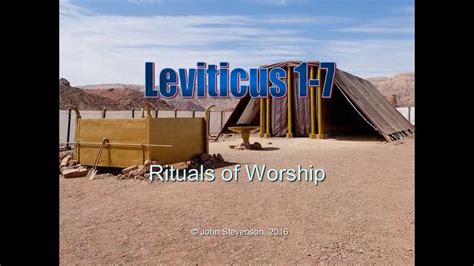 Leviticus 1-7. Rituals of Worship | Worship, Rituals, Bible study