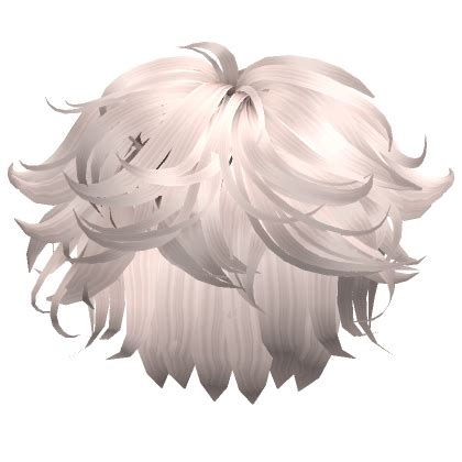 Fluffy Messy Anime Hair Platinum Blonde Roblox Item Rolimon S