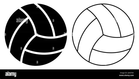 Icono De Bola De Voleibol Ilustración Vectorial Conjunto De Iconos