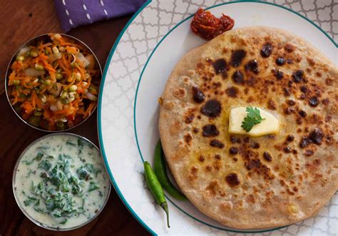 Aloo Paratha Plate Swadesh Restaurants