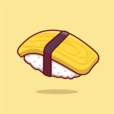 Premium Vector Tamago Sushi Egg Vector Food Japan Illustration Vector