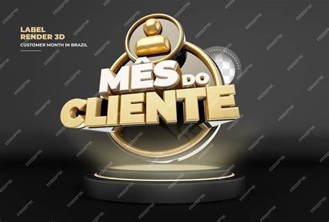 Etiqueta Mês Do Consumidor Render 3d Psd Premium