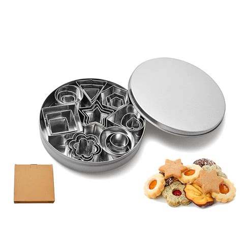 Aliexpress.com : Buy 24 Pcs Stainless Steel Cookie Cutters Set Baking ...