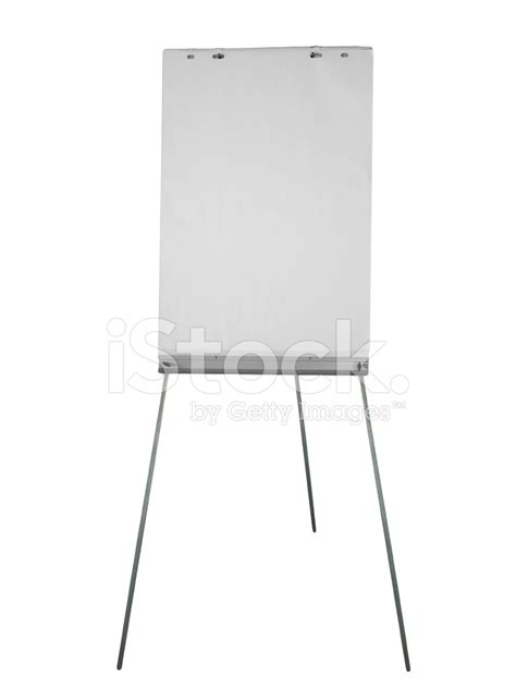 Flipchart Aka Flip Chart Isolated Over White Background Stock Photo