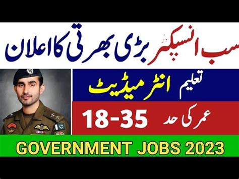 Latest Government Jobs New Jobs In Pakistan Today Police