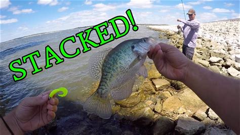 Fishing SPILLWAY Inlet For GIANT CRAPPIES They Were STACKED In Here